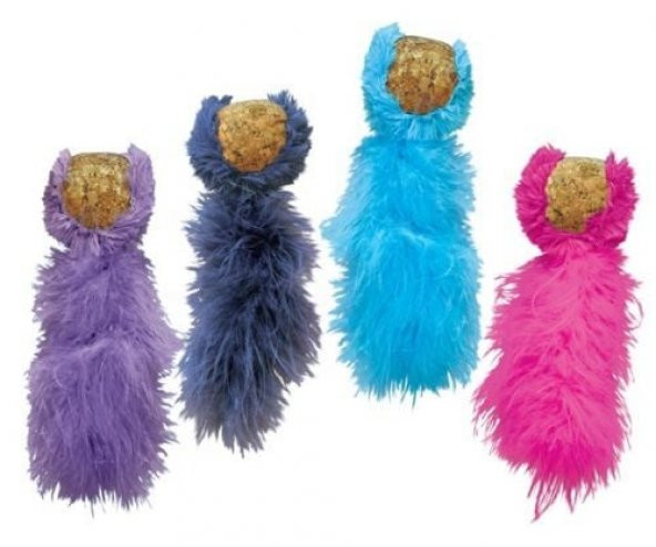 Kong Peluş Kuyruklu Mantar Top Kedi Oyuncağı 19 Cm - 3