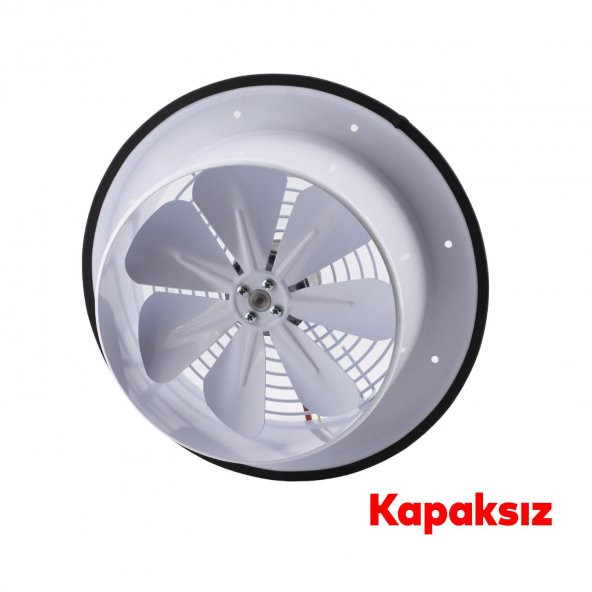 Vantilatör Banyo Wc İşyeri Havalandırma Aspiratörü Fanı Kirli Hava Kötü Koku Metal 250 mm - 3