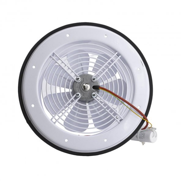 Vantilatör Banyo Wc İşyeri Havalandırma Aspiratörü Fanı Kirli Hava Kötü Koku Metal 250 mm - 5