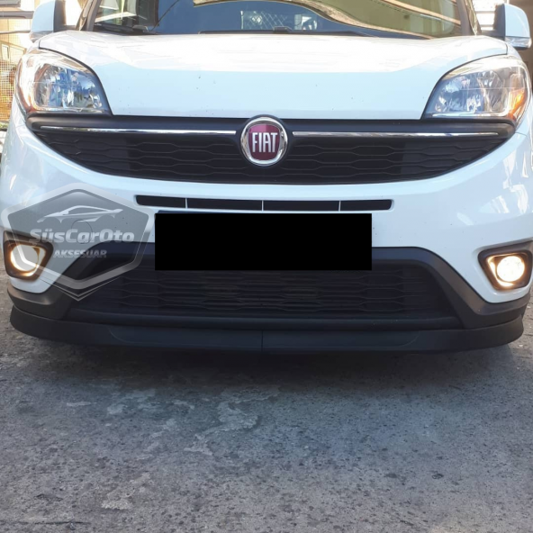 Fiat Doblo D4 2015-2021 Uyumlu Üniversal Astra H lip Esnek Ön Lip 2 Parça Tampon Altı Dil Karlık Ön Ek - 2