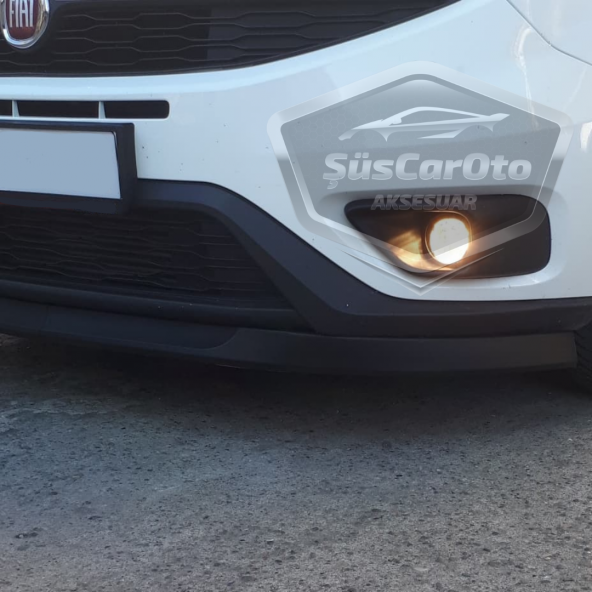 Fiat Doblo D4 2015-2021 Uyumlu Üniversal Astra H lip Esnek Ön Lip 2 Parça Tampon Altı Dil Karlık Ön Ek - 8