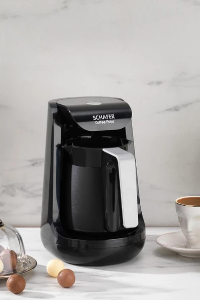 Schafer Coffee Point Türk Kahve Makinesi-Siyah/Gri