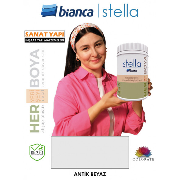 Bianca Stella Antik Beyaz Boya 1lt