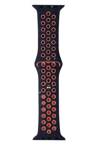 Watch 7 45mm KRD-02 Yeni Seri Suya Dayanıklı Delikli Renkli Silikon Kordon - 6