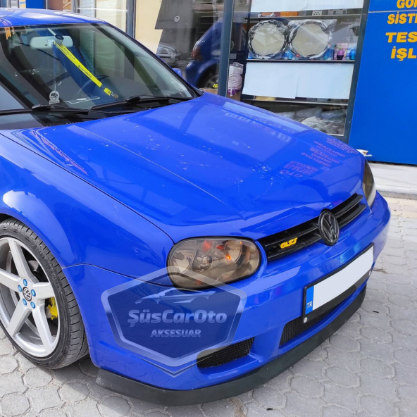 Vw Golf 4 1997-2003 Uyumlu Üniversal Astra H lip Esnek Ön Lip 2 Parça Tampon Altı Dil Karlık Ön Ek - 2