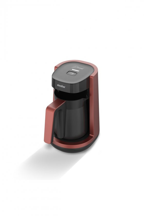 Simfer Otomatik Türk Kahve Makinesi Damak Tekli  Kırmızı Sk-5702 - 2