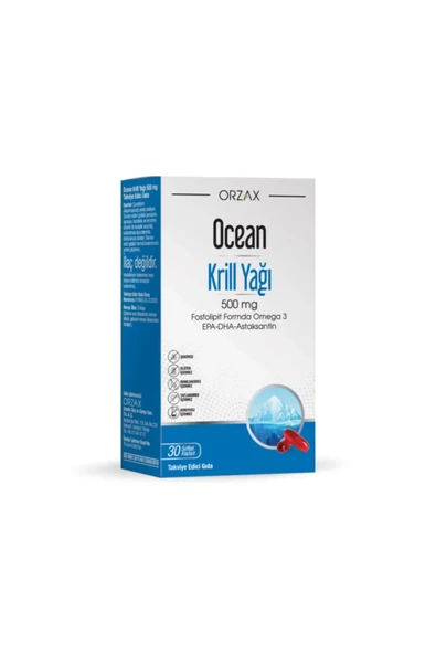 Ocean Krill Oil 500 mg 30 Kapsül 8697595871355