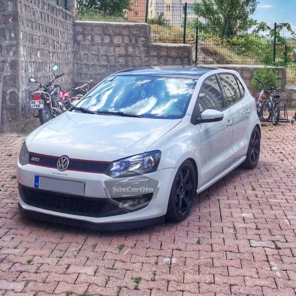 Vw Polo Mk5 6R-6C 2009-2017 Uyumlu Üniversal Astra H lip Esnek Ön Lip 2 Parça Tampon Altı Dil Karlık Ön Ek - 2