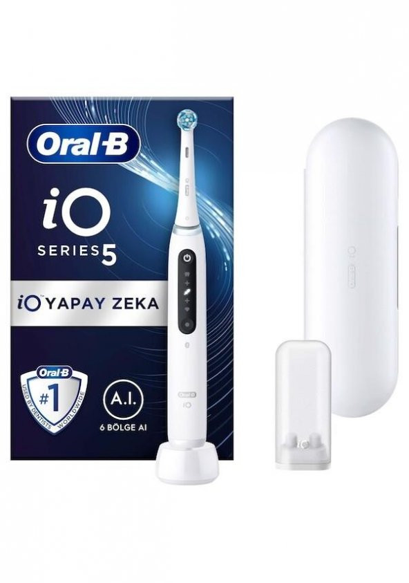 Oral-B iO 5 Beyaz Şarjlı Diş Fırçası