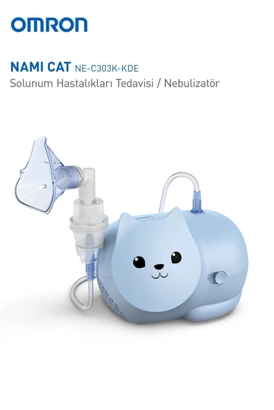 OMRON Nami Cat Çocuklara Uygun Sevimli Nebülizatör 4015672112452