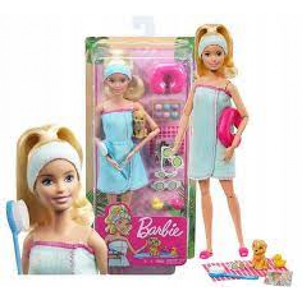 Barbie Wellness Barbie'nin Spa Günü Bebeği Sarı Saçlı
