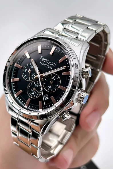 Ferrucci Function FCF14105FM.05 Çelik Kordon Erkek Kol Saati - Resim 4