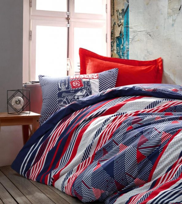 Cotton Box Genç Odası Tek Kişilik Nevresim Takımı The Riders Kırmızı - Resim 2