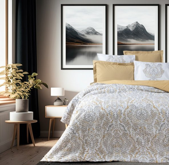 Cotton Box Bohem Çift Kişilik Complete Set Najva Hardal ürün görseli 1