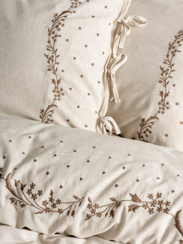 Cotton Box Cotton Keten Çift Kişilik Nevresim Takımı Pelias - 2