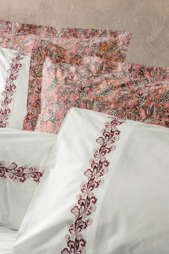 Cotton Box Majestic Çift Kişilik Nevresim Takımı Voyager Pembe - Resim 2