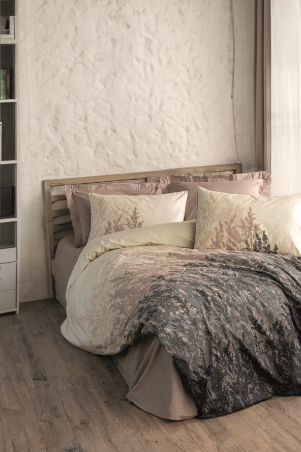 Cotton Box Dual Tek Kişilik Nevresim Takımı Lindon Bej ürün görseli