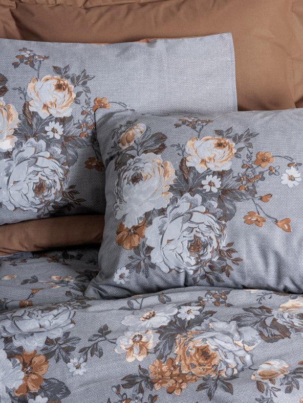 Cotton Box Tek Kişilik Nevresim Takımı Lenora Kahve - 2