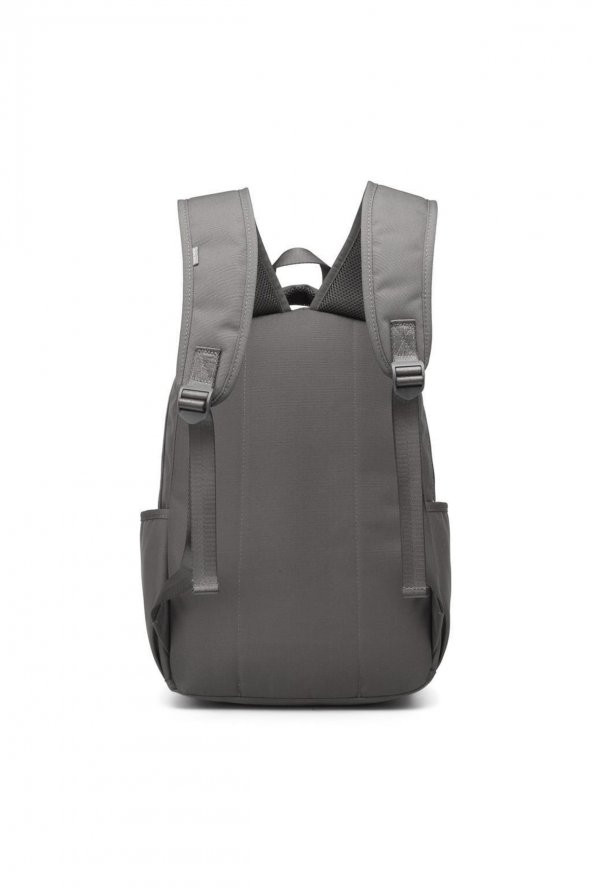 Bagacar Smart Bag 3159 Okul ve Günlük Laptop Bölmeli Sırt Çantasız Koyu Gri - 6
