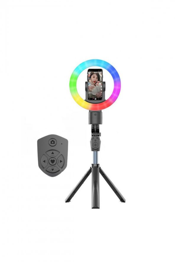 Wh-12 Uzaktan Kumandalı Ring Light Selfie Çubuk