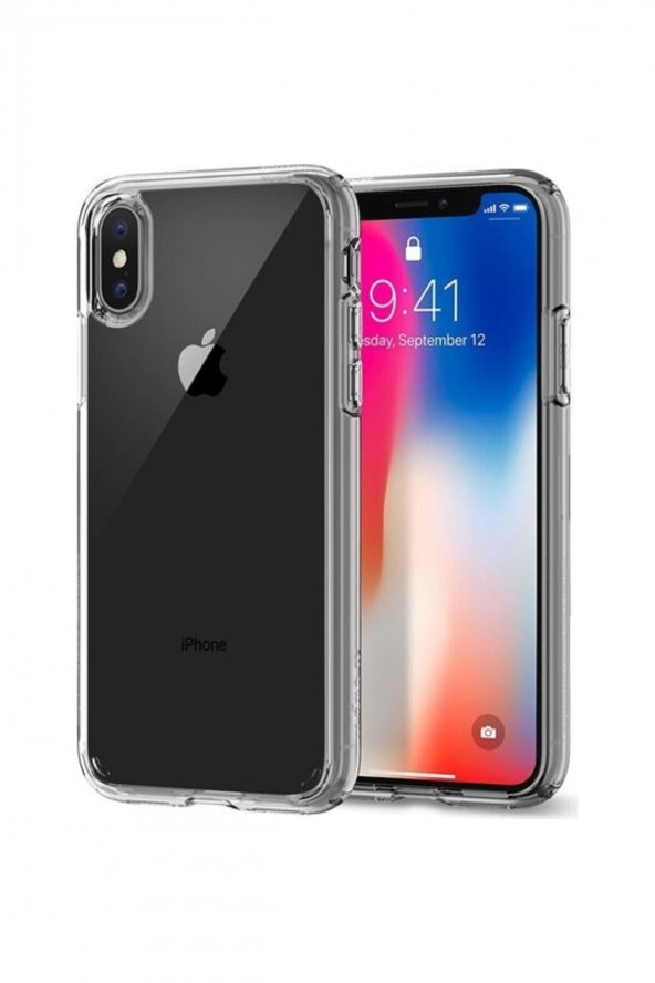 iPhone X Antişok Sararmaz Şeffaf Kılıf