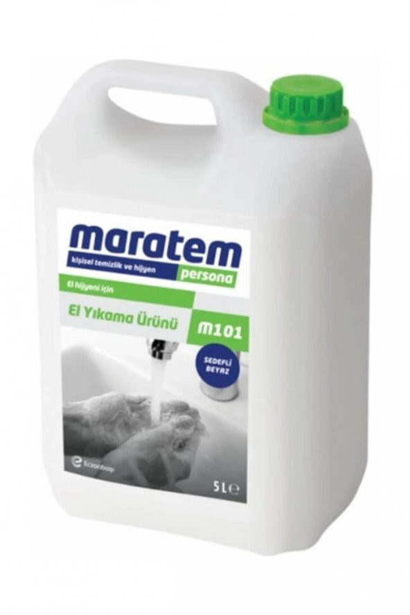 Maratem M101-1 Sıvı El Sabunu Beyaz Sedefli 5 Lt