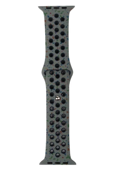 Watch 7 41mm KRD-02 Yeni Seri Suya Dayanıklı Delikli Renkli Silikon Kordon - 8