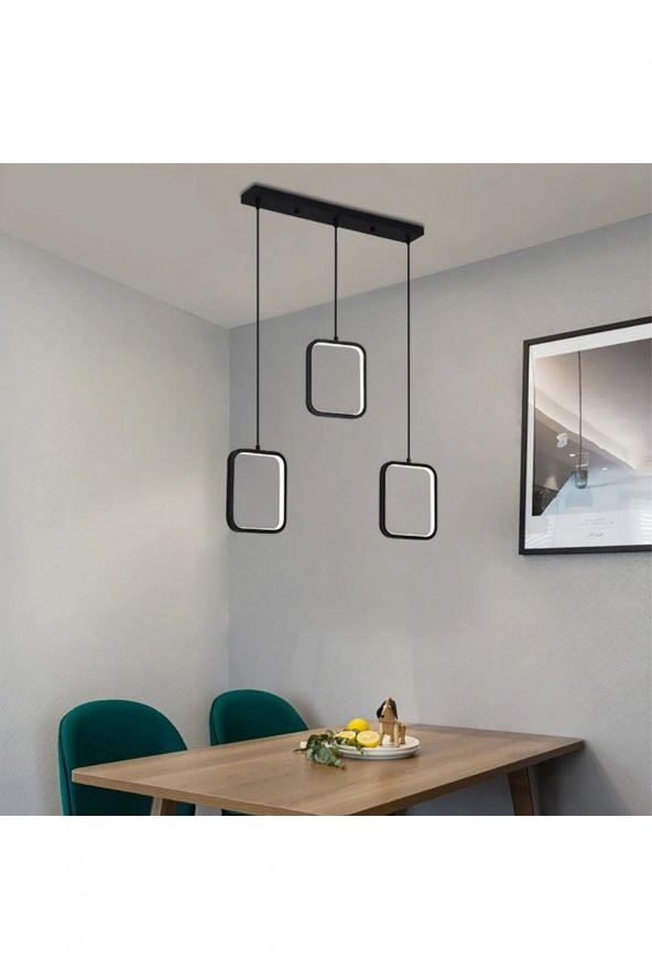 Bitola / 65 cm / Kare Sarkıt / 3 Renk Işık / Antrasit Gövde - 2