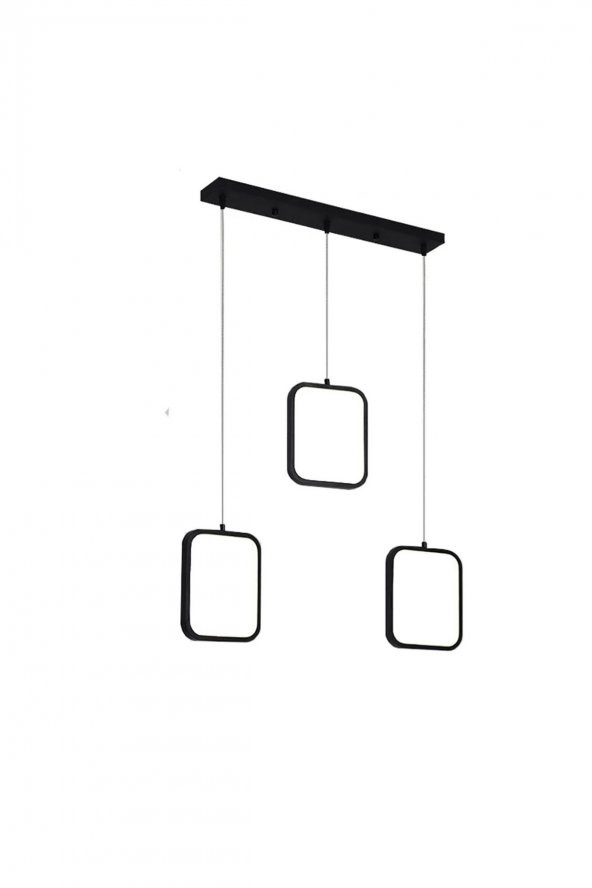 Bitola / 65 cm / Kare Sarkıt / 3 Renk Işık / Antrasit Gövde - 3
