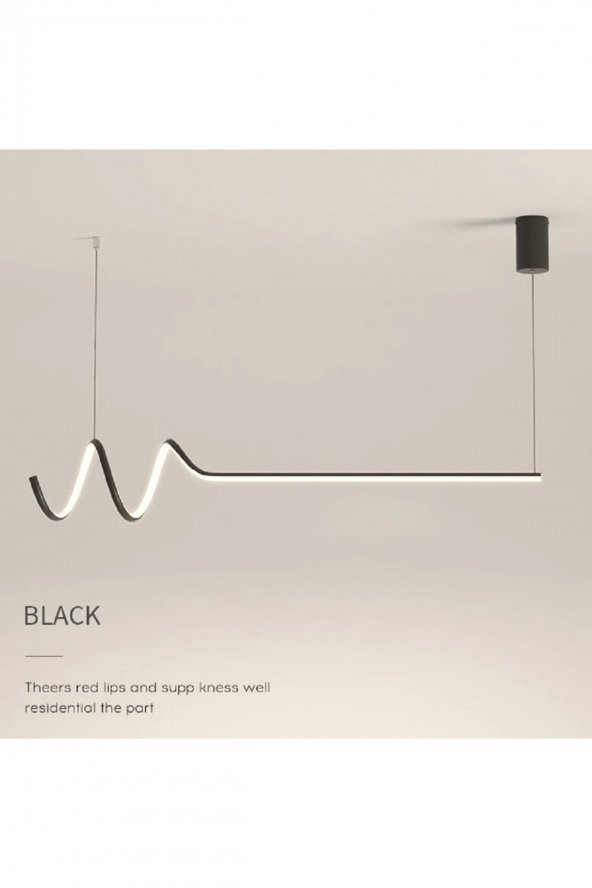 Minimal / Sarkıt Avize / 120 cm / 3 Renk Işık / Antrasit Gövde