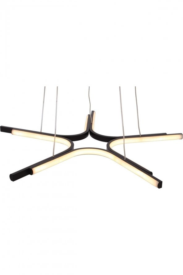 Zadar / 60 cm / Sarkıt Avize / 5 Kollu / Antrasit Gövde / 3 Renk Işık / 3 Yıl Garanti - 3