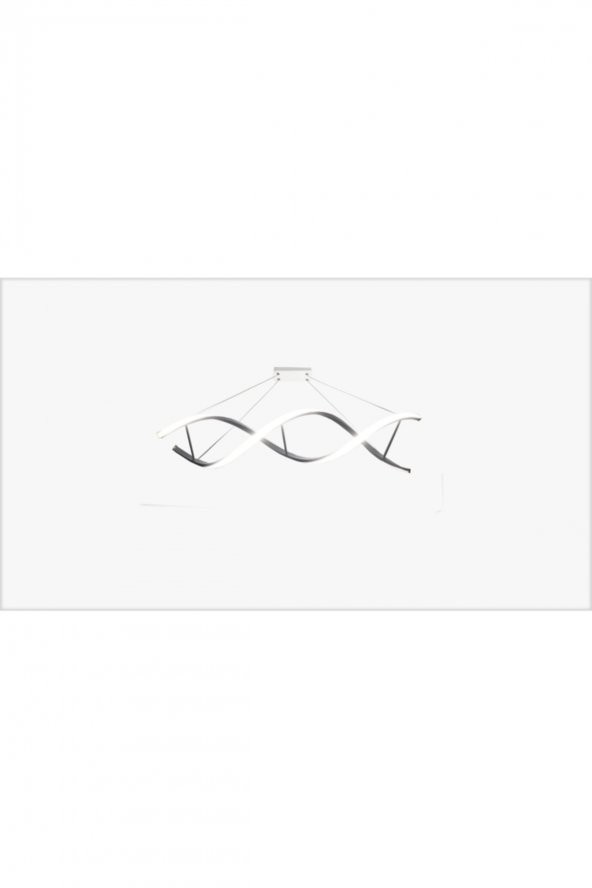 Helazon / Sarkıt Avize / 90x20 cm / Antrasit Gövde / 3 Renk Işık / 3 Yıl Garanti - 2