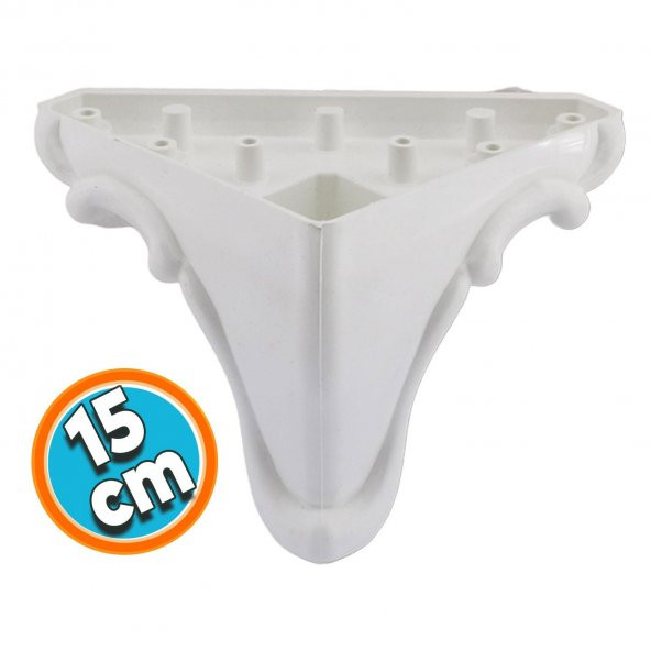 Mobilya Kanepe Masa Puf Sehpa Ayağı Beyaz Düz Baza Ayak 11 cm