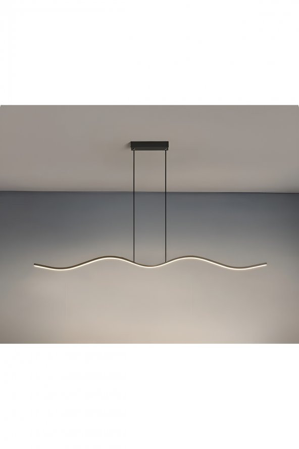 Martı / Sarkıt Avize  / 120 cm / Antrasit Gövde / 3 Renk Işık - 2