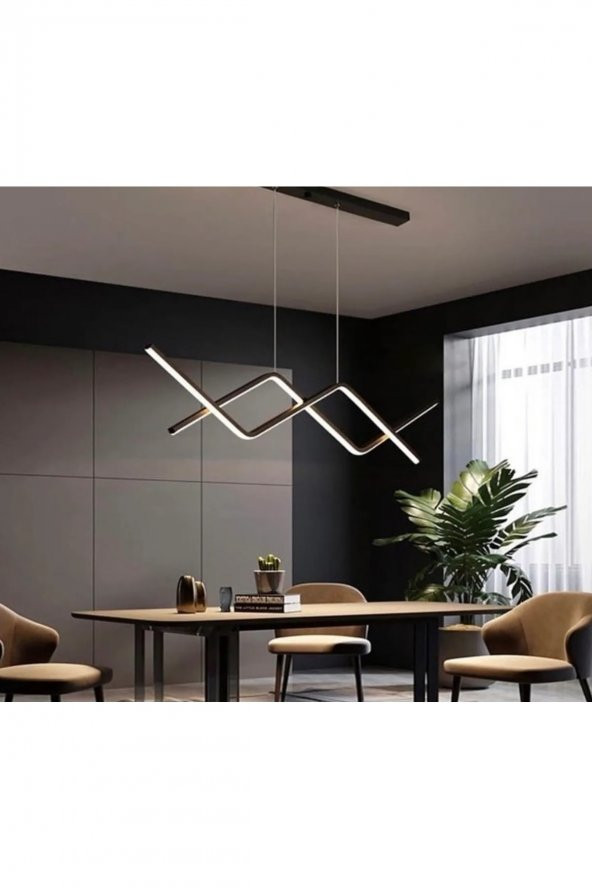 Kotor / Sarkıt Avize / 100 cm / Antrasit Gövde / 3 Renk Işık - 2