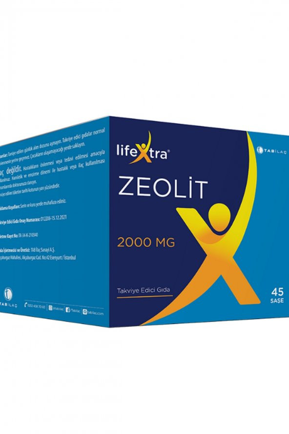 LIFEXTRA Zeolit 2000 Mg 45 Saşe 8680133001253