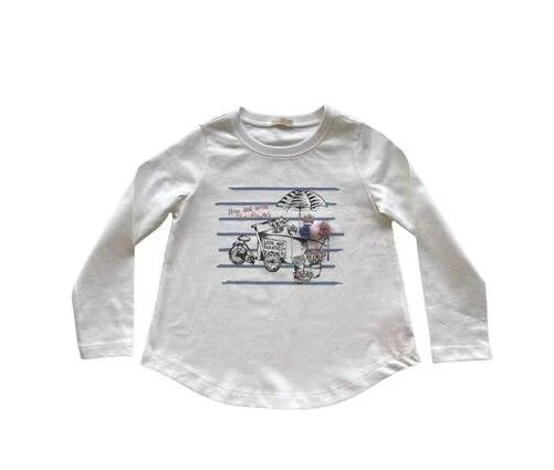 Karemela Kız çocuk Ecru Uzun Kollu Tshrt - Resim 2