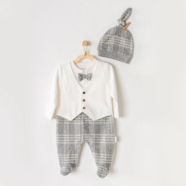 Andywawa Gri Erkek Bebek Tulum