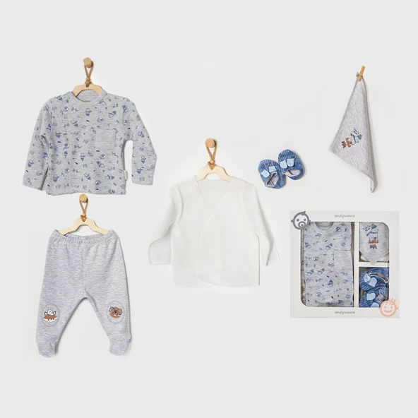 ANDYWAWA GRİ ERKEK BEBEK HASTANE ÇIKIŞI - 2