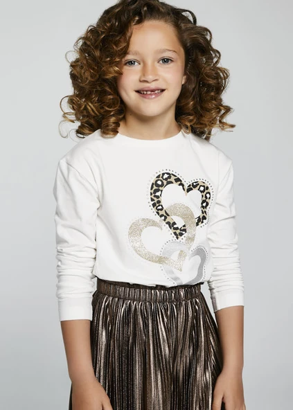 Tshirt Baskılı Uzun Kol - MAYORAL - BEYAZ ürün görseli