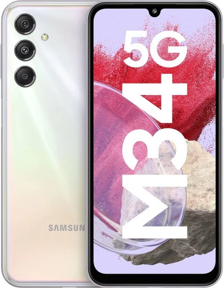 Samsung Galaxy M34 5G 128 GB 6 GB Ram Gümüş (Samsung Türkiye Garantili)