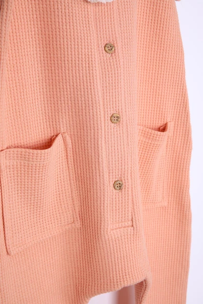 Babyhola Kız Erkek Çocuk Casual Gofre Tulum 1706 - 4