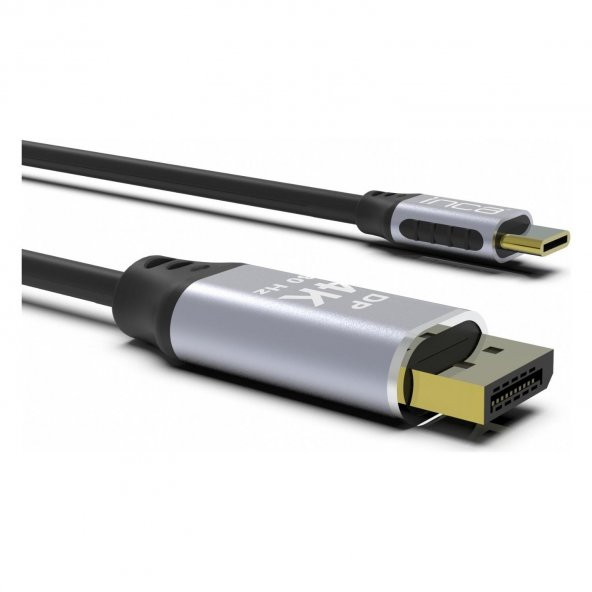 Inca ITCD-02TX Type-C to Display Port Altın Uçlu 4K Kablo 2 mt - 3