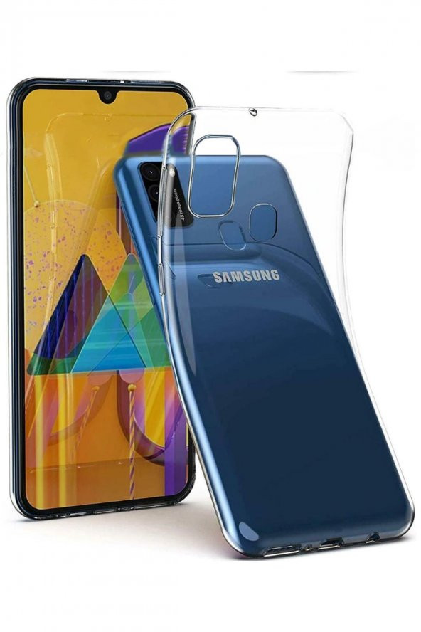 Samsung Galaxy M31 Kılıf Silikon Şeffaf Koruma Süper