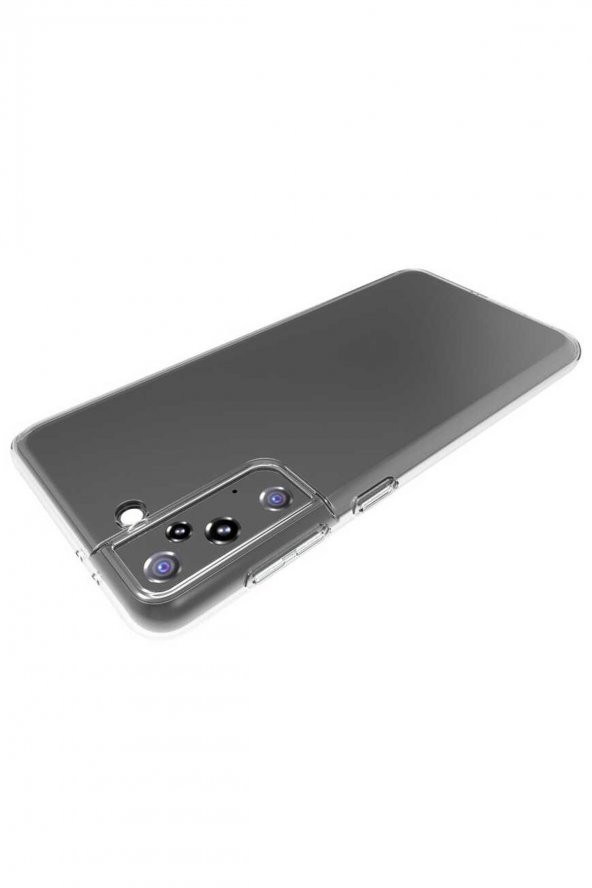 Samsung Galaxy S21 Plus Kılıf Silikon Şeffaf Koruma Süper