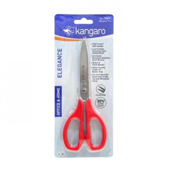 Kangaro Makas Elegance 185 MM Kırmızı Makas