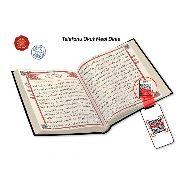 Merve Bilgisayar Hatlı Sesli Kabe Kapaklı Kuranı Kerim / Cami Boy - 4