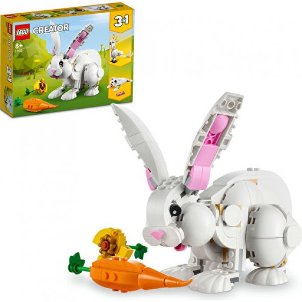 LEGO Creator 31133  3’ü 1 Arada Beyaz Tavşan (258 Parça)