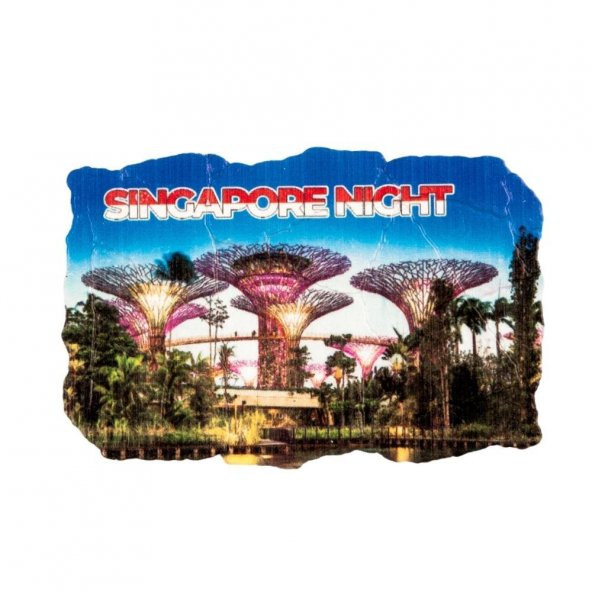 Singapur Temalı Fresco Magnet ürün görseli