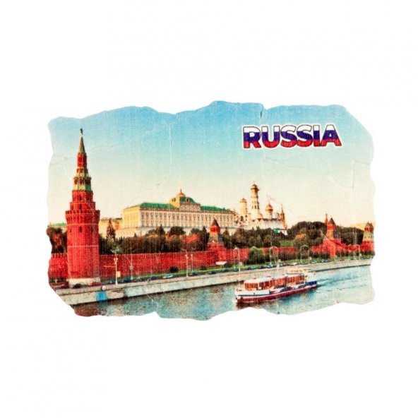 Rusya Kremlin Sarayı Fresco Magnet ürün görseli 1
